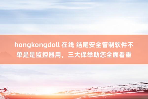 hongkongdoll 在线 结尾安全管制软件不单是是监控器用，三大保举助您全面看重