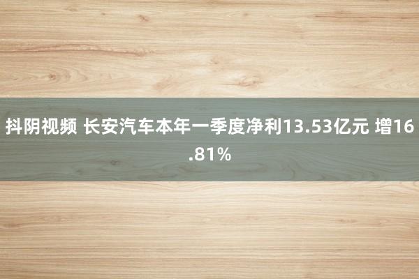 抖阴视频 长安汽车本年一季度净利13.53亿元 增16.81%